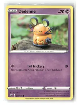 Dedenne Common Vivid Voltage 077/185 Pokemon Near Mint - Image 1