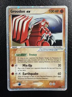 Pokemon TCG Groudon ex 038 Black Star Promo Nintendo Ex Collectors Tin HP/DMG - Image 1