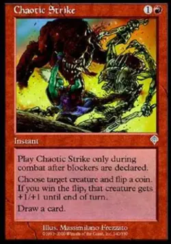 Chaotic Strike - Medium Play MTG Invasion - Image 1