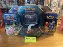 Pokemon Sealed Tin Lot - 2 Ascended Heroes Mini Tins, 3 Triple Whammy Tins. - Image 1