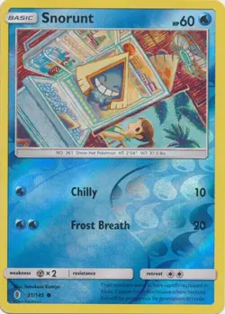 Pokemon - Snorunt - 31/145 - Reverse Holo - Guardians Rising - NM/M - Image 1