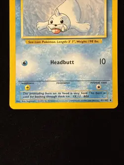 Seel [1999-2000] - Base Set - 41/102 - Pokemon TCG - LP - Image 3