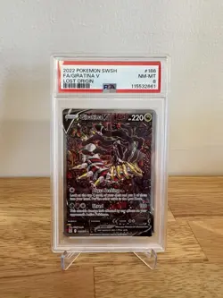Pokemon TCG Giratina V 186/196 Lost Origin Full Art Holo PSA 8 - Image 1
