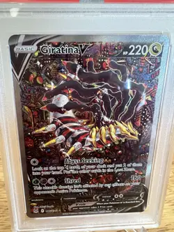 Pokemon TCG Giratina V 186/196 Lost Origin Full Art Holo PSA 8 - Image 2