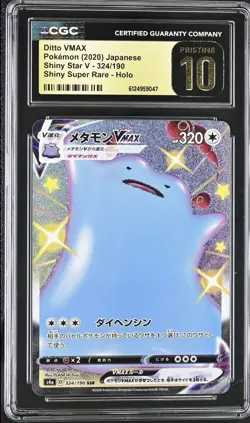 CGC Pristine 10 Ditto VMAX 324/190 S4a Shiny Star V Shiny SR Holo JP 2020 - Image 1