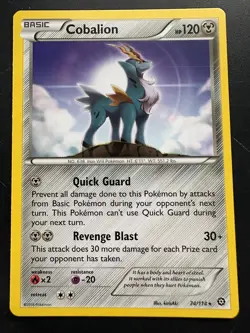 Cobalion Non Holo Pokemon TCG Steam Siege 74/114 - Image 1