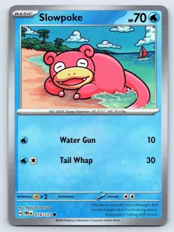 SLOWPOKE 018/131 COMMON PRISMATIC EVOLUTIONS MASTERBALL HOLO MP - Image 1
