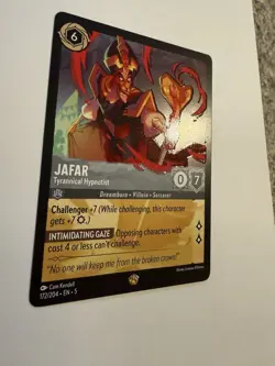 Disney Lorcana Jafar Tyrannical Hypnotist 7 HP textured 172/204 Aladdin - Image 2