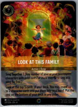Look at This Family (Enchanted) 207/204 Ursula's Return - Disney Lorcana - NM - Image 1