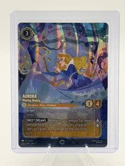 Disney Lorcana - Aurora Walking Beauty Archazia's Island 205/204 Overnumbered - Image 1
