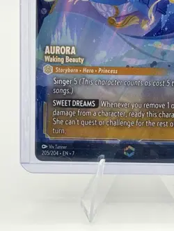 Disney Lorcana - Aurora Walking Beauty Archazia's Island 205/204 Overnumbered - Image 5