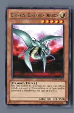 Different Dimension Dragon DPKB-EN014 Rare Duelist Pack: Kaiba Yu-Gi-Oh LP - Image 1