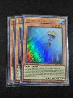 Yugioh - 3x Silent Sea Nettle BROL-EN029 1st Ultra Rare NM - Image 1