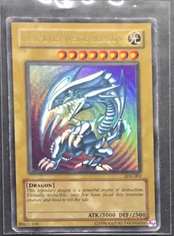 Yugioh Blue-Eyes White Dragon SDK-001 Ultra Rare HP - Image 1