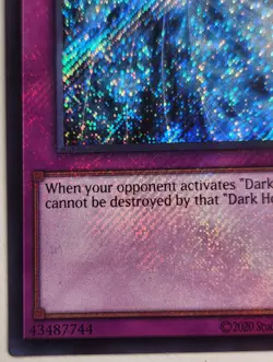 Konami Yu-Gi-Oh! White Hole LCKC-EN102 Secret Rare MISPRINT ERROR NO NAME - Image 5