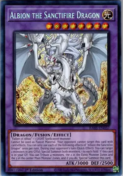 Albion the Sanctifire Dragon CYAC-EN035 Secret Rare Yu-Gi-Oh 1st Edition NM/M - Image 1
