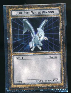 Blue Eyes White Dragon Yugioh Dungeon Dice Monsters B1-01 Card Promo Sealed DDM - Image 1