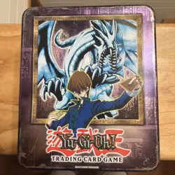 Yugioh 2003 Blue Eyes White Dragon Tin Empty - Image 1