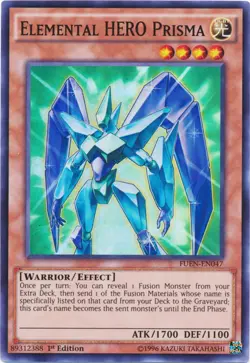 Elemental HERO Prisma - FUEN-EN047 - Super Rare - 1st Edition Lightly Played, En - Image 1