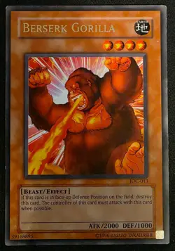 Yugioh Berserk Gorilla IOC-013 Rare Unlimited LP or Better - Image 1