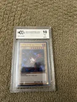YuGiOh! BCCG 10 MINT Red-Eyes B. Dragon LC01-EN006 Legendary Coll Ultra Rare - Image 1