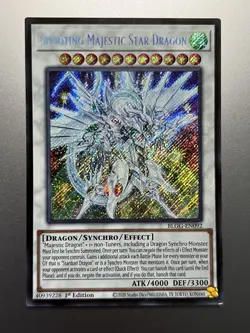 Yugioh - Shooting Majestic Star Dragon Secret Rare BLGG-EN092, Near Mint, 1st Ed - Image 1