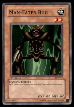 Yu Gi Oh! Man Eater Bug SDP 015 SDP 1st Edition Regular - Image 1