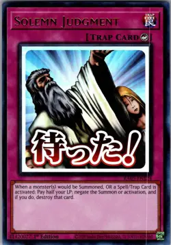 Solemn Judgment RA05-EN124 Ultra Rare Yu-Gi-Oh 1st Edition NM/M - Image 1