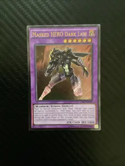Masked HERO Dark Law - OP01-EN003 - Ultimate Rare - Unlimited Edition Near Mint - Image 1