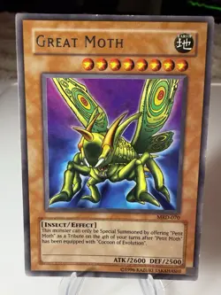 Yu-Gi-Oh! Great Moth MRD 070 Metal Raiders Unlimited LP Condition - Image 1