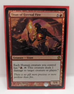 MTG Titan of Eternal Fire Theros Foil Rare - NM - Image 1