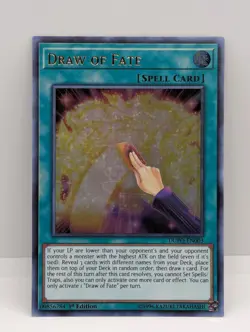 DRAW OF FATE DUPO-EN003 DUEL POWER YU-GI-OH 1ST EDITION MP DRAW OF FATE - Image 1