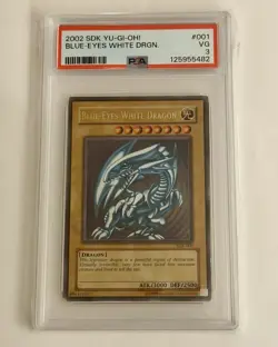 2002 PSA3 Yugioh Blue Eyes White Dragon SDK-001 Starter Deck Kaiba /VG - Image 1