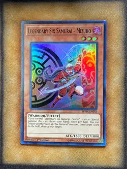 Yugioh Legendary Six Samurai - Mizuho SPWA-EN045 Super Rare 1st Ed NM - Image 1