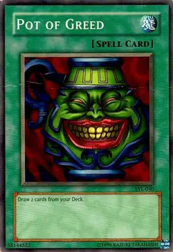 Yu-Gi-Oh Pot of Greed SYE-040 - HP - Image 1