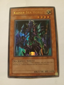 Konami Kaiser Sea Horse Ultra Rare SKE-015 Kaiba Evolution Unlimited 1700/1650 - Image 1