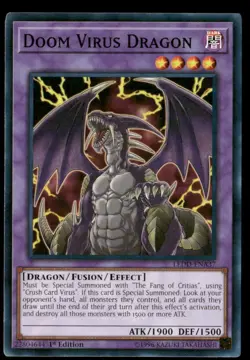 Doom Virus Dragon Legendary Dragon Decks LEDD-ENA37 Yugioh LP - Image 1