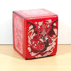 Slifer Deck Box w/ Card Window - PU Leather - TCG/CCG Storage - YuGiOh - Image 1