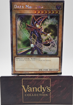 Konami Yu-Gi-Oh! Dark Magician RA04-EN106 1st Ed Platinum Secret 6th Art - Image 1