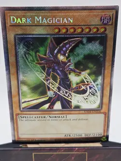 Konami Yu-Gi-Oh! Dark Magician RA04-EN106 1st Ed Platinum Secret 6th Art - Image 3