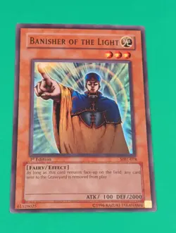 Yugioh TCG Banisher Of The Light MLR-078 1st Ed Super Rare LP - Image 1