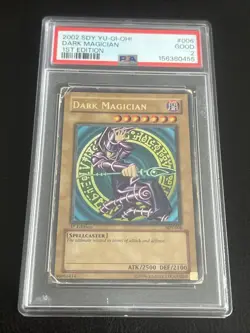 Yugioh 2002 Dark Magician 1st Edition SDY-006 Ultra Rare PSA 2 - Image 1