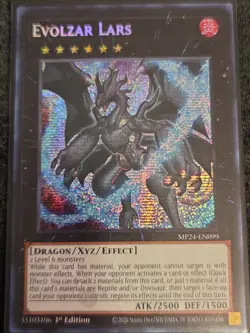 Evolzar Lars - MP24-EN099 Prismatic Secret Rare 1st Ed NM Yu-Gi-Oh TCG - Image 1