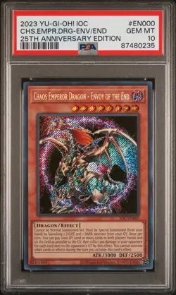 Chaos Emperor Dragon - Envoy of the End IOC-EN000 IOC 25th Anniversary PSA 10 - Image 1