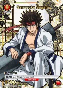 Union Arena Sanosuke Sagara UE11BT/RNK-1-073 (C*) - Rurouni Kenshin (UE11BT) - Image 1
