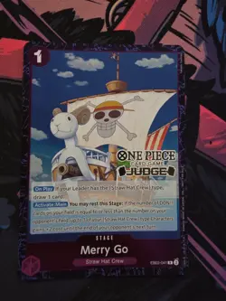 Merry Go Judge Pack Vol. 7 Foil Stamped One Piece Promo Card EB02-041 - Image 1