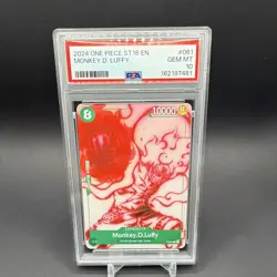 One Piece Monkey D Luffy Promo Regular Starter Deck 16 EN P-061 PSA 10 - Image 1