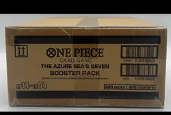 One Piece TCG OP-14 The Azure Sea's Seven Booster Box Case ENGLISH SEALED - Image 2