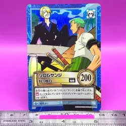 Zoro Sanji S97 Holo One Piece Carddass Hyper Battle 2001 BANDAI TCG Japan #889a - Image 5