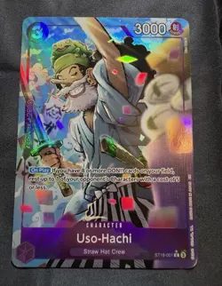 Bandai One Piece Card Game Uso-Hachi ST18-001 C Alt Art Holo 3000 Eng - Image 1